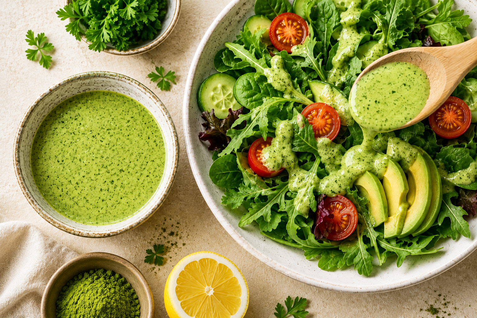 Moringa Green Goddess Dressing: The Vibrant Salad Upgrade Your Greens Deserve